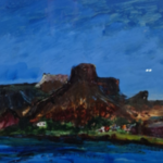 Kunstwerk, Maya Wildevuur, Oranjerivier, Zuid-Afrika, 2000